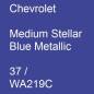 Preview: Chevrolet, Medium Stellar Blue Metallic, 37 / WA219C.